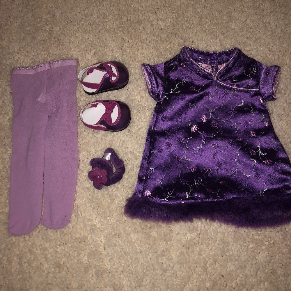 American Girl Purple Dress